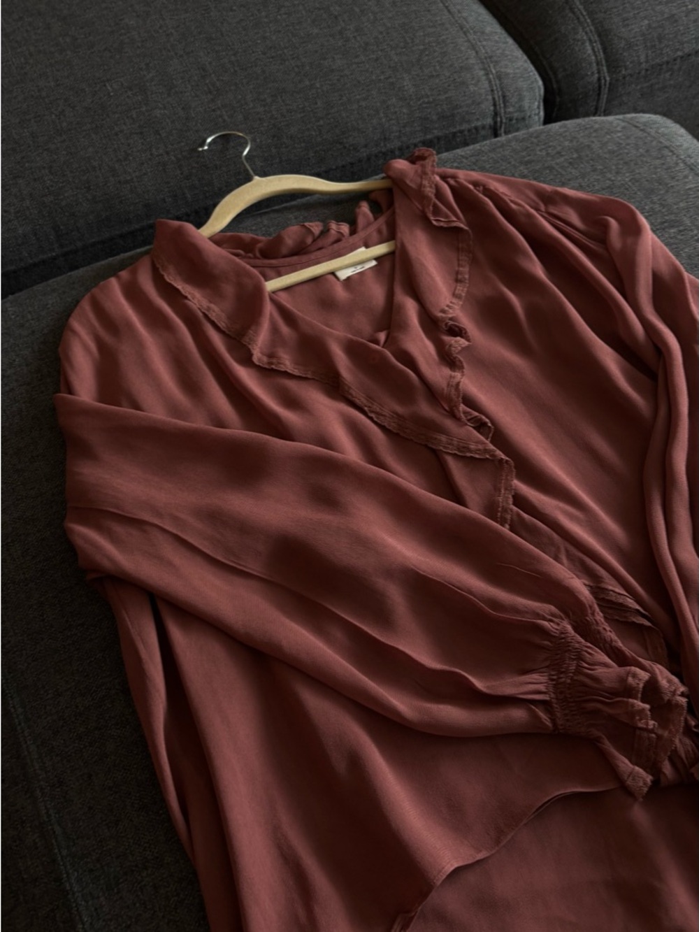 Aritzia Wilfred Peasant Blouse